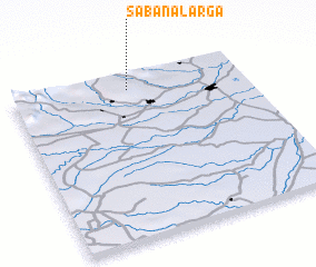 3d view of Sabana Larga