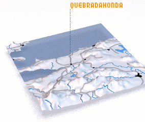3d view of Quebrada Honda