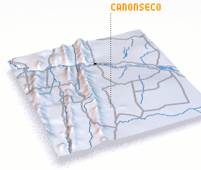 3d view of Cañón Seco