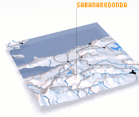 3d view of Sabana Redonda