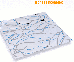 3d view of Monte Escondido