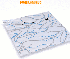 3d view of Pueblo Nuevo