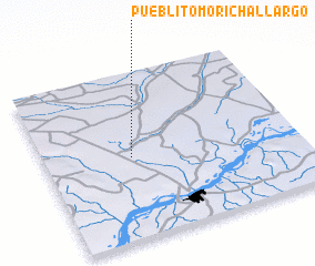 3d view of Pueblito Morichal Largo