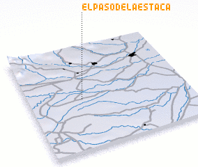 3d view of El Paso de La Estaca