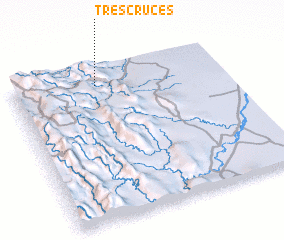 3d view of Tres Cruces