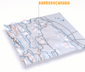 3d view of Barrero Cañada