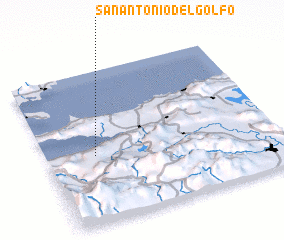 3d view of San Antonio del Golfo