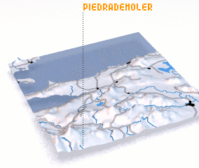 3d view of Piedra de Moler