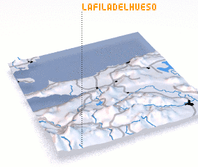 3d view of La Fila del Hueso