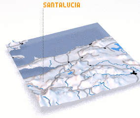 3d view of Santa Lucía