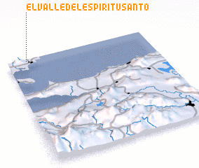 3d view of El Valle del Espíritu Santo