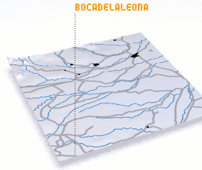 3d view of Boca de La Leona