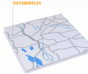 3d view of Siete Árboles