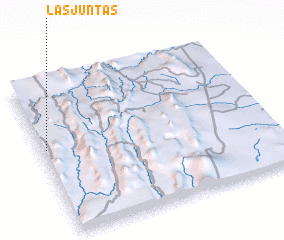 3d view of Las Juntas