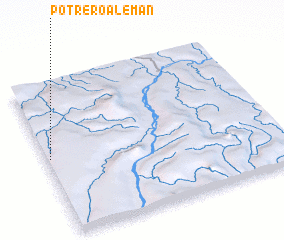 3d view of Potrero Alemán