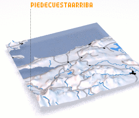 3d view of Pie de Cuesta Arriba