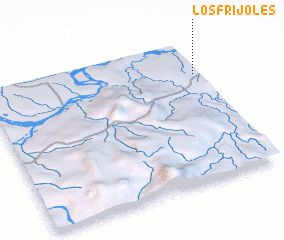 3d view of Los Frijoles
