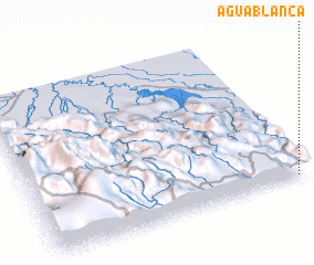 3d view of Agua Blanca