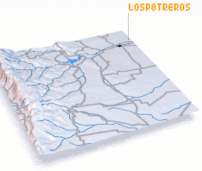 3d view of Los Potreros