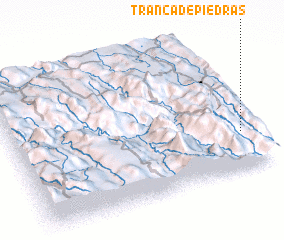 3d view of Tranca de Piedras