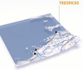 3d view of Tres Picos