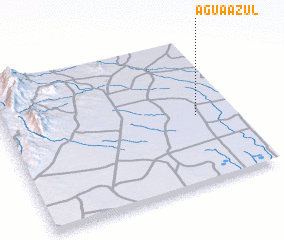 3d view of Agua Azul