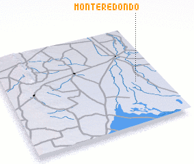 3d view of Monte Redondo