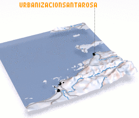 3d view of UrbanizaciónSanta Rosa