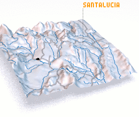 3d view of Santa Lucía