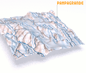 3d view of Pampa Grande