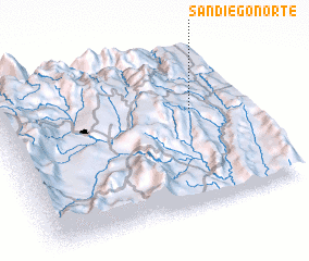 3d view of San Diego Norte