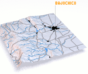 3d view of Bajo Chico