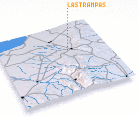 3d view of Las Trampas