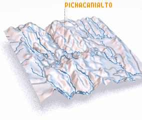 3d view of Pichacani Alto