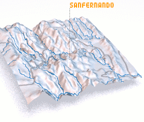3d view of San Fernando