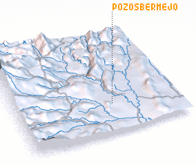 3d view of Pozos Bermejo