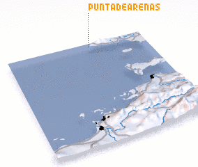 3d view of Punta de Arenas