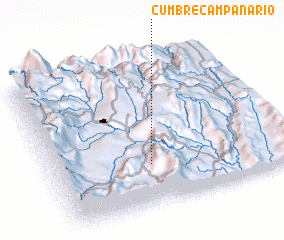 3d view of Cumbre Campanario