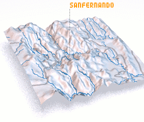 3d view of San Fernando
