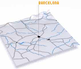 3d view of Barcelona