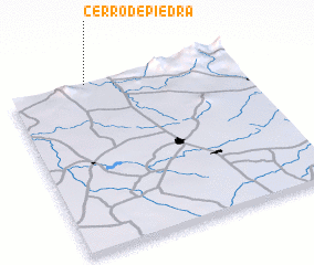 3d view of Cerro de Piedra