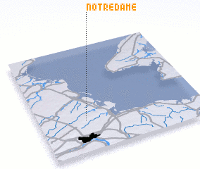 3d view of Notre Dame