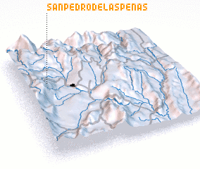 3d view of San Pedro de las Peñas