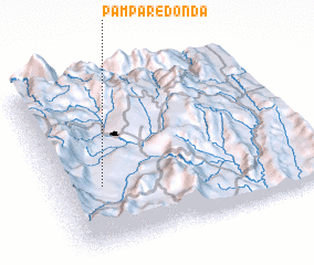 3d view of Pampa Redonda