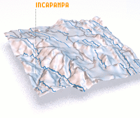 3d view of Inca Pampa