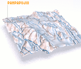 3d view of Pampa Pujio