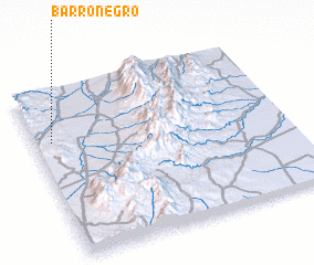 3d view of Barro Negro