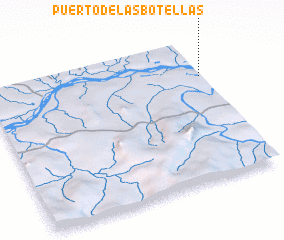 3d view of Puerto de Las Botellas