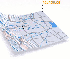 3d view of Agua Dulce