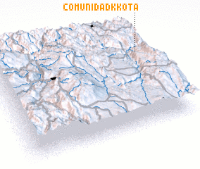 3d view of Comunidad Kkota